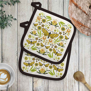 Floral Cotton Pot Holders