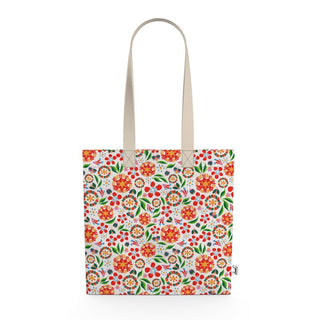 Mystery Garden Bright Organic Cotton Tote Bag
