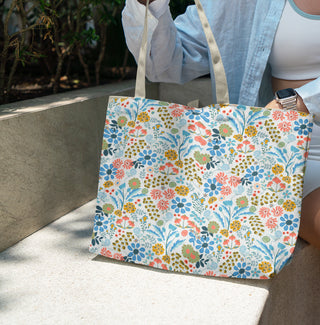 Abundant Garden Light Organic Cotton Tote Bag