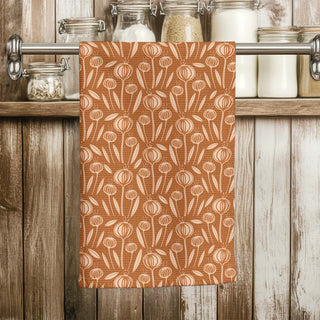 Wild Onions Fall Cotton Tea Towel