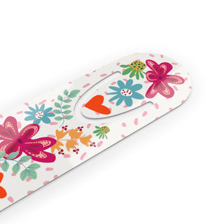 Fun Floral Aluminum Bookmark