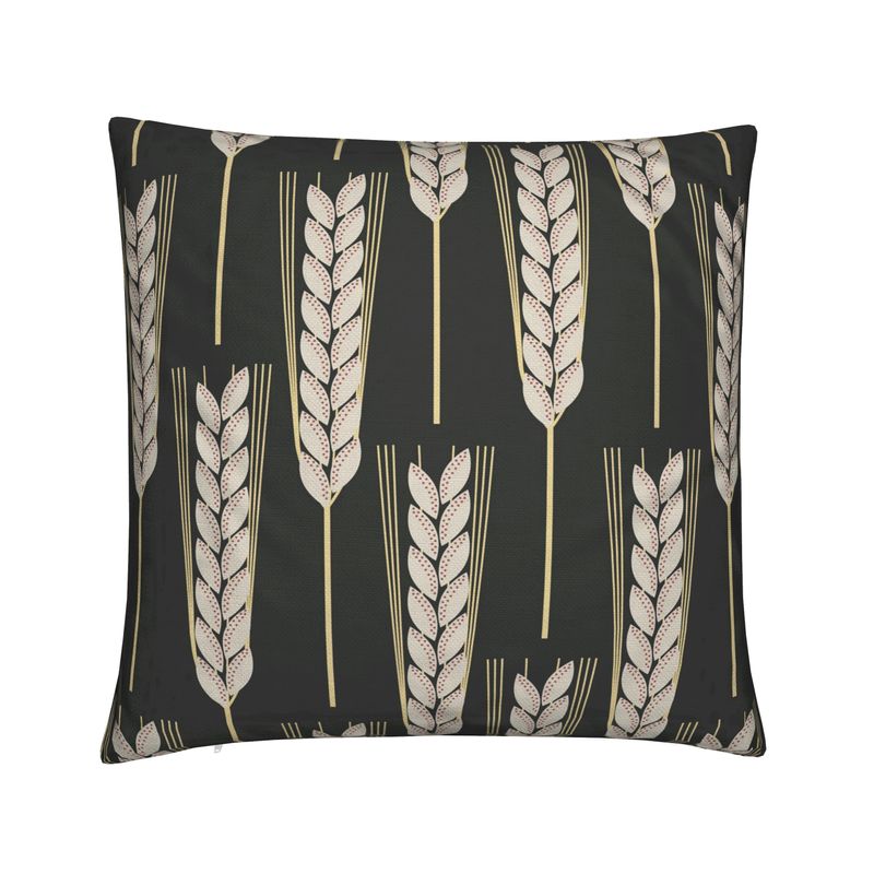 Good Grains Dark Bold Cotton Linen Pillow Cover