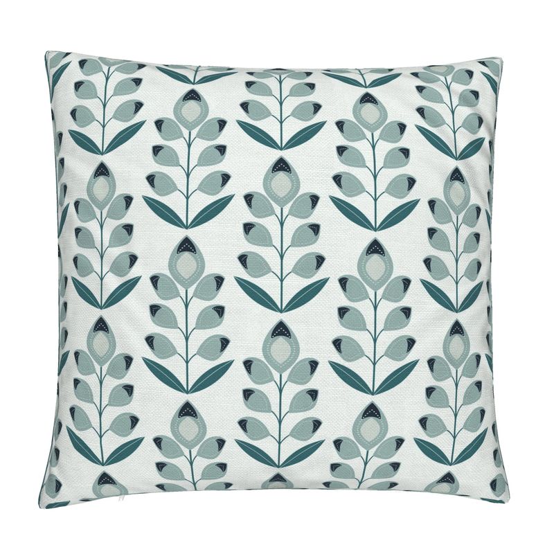 Dotted Leaves Cotton Linen Pillow Cover