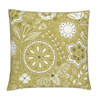 Simplicity Gold Cotton Linen Pillow Cover