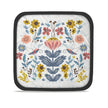 Image of pot holder with hand drawn flowers