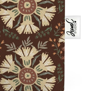 Block Print Blossoms Organic Cotton Tote