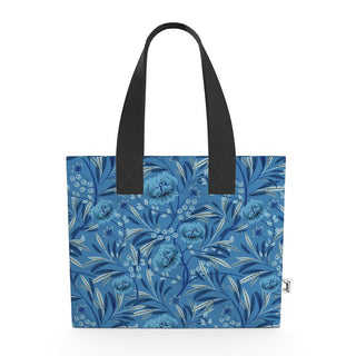 Wild Abandon Blue Organic Cotton Tote