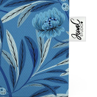 Wild Abandon Blue Organic Cotton Tote