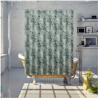 Fine Vines Green Shower Curtain