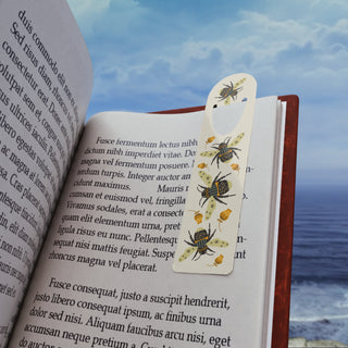 Bees and Flowers Aluminum Bookmark