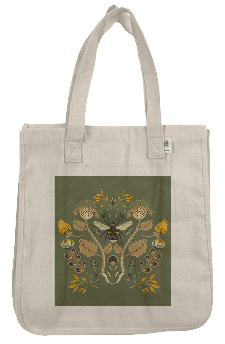 Big Bumblebee Hemp Market Tote