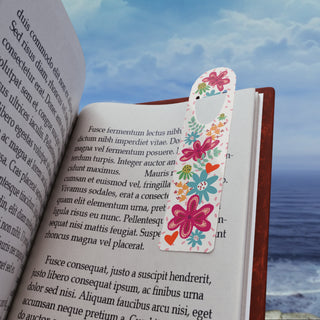 Fun Floral Aluminum Bookmark