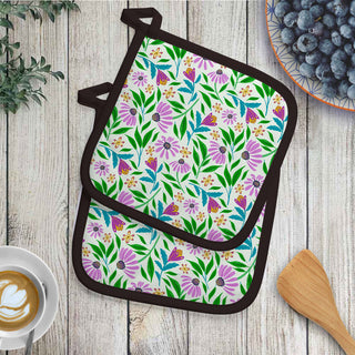 Lavender Coneflowers Cotton Pot Holder