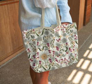 Perennial Garden Light Organic Cotton Tote Bag