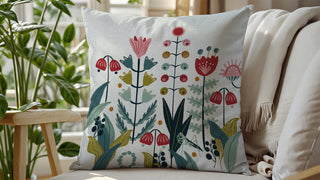 Radical Garden Cotten Linen Pillow Cover
